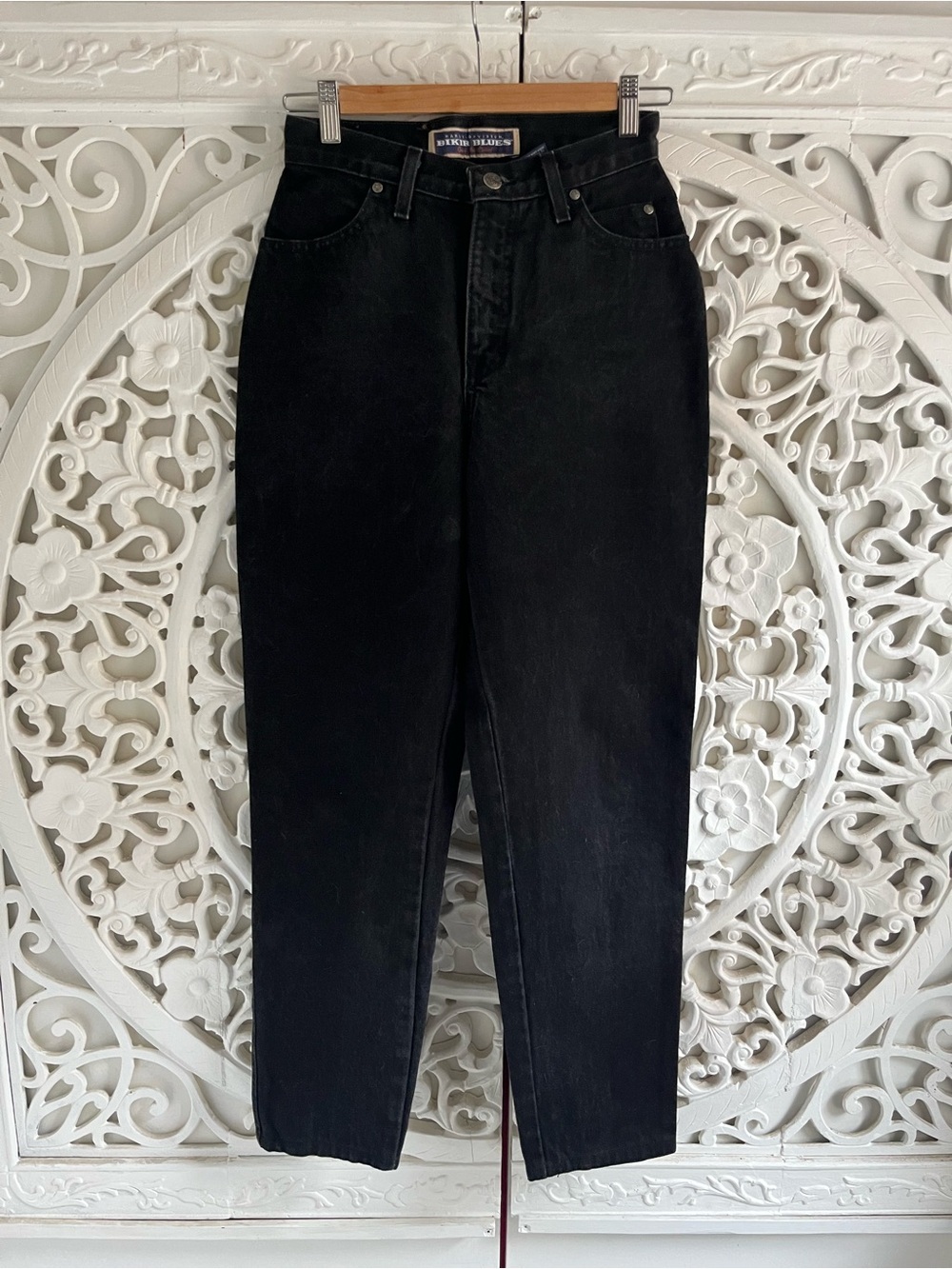 Vintage Harley Davidson Biker Blues Black Mom Jeans USA Made Women’s 4